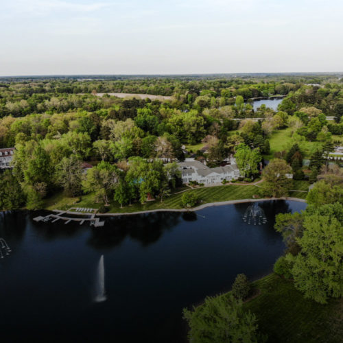 aerial of pine manor estates